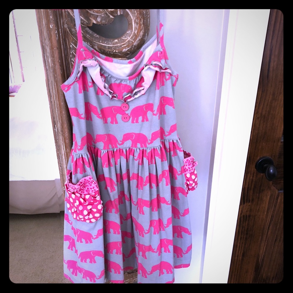 Eleanor Rose Sweet pink elephant dress